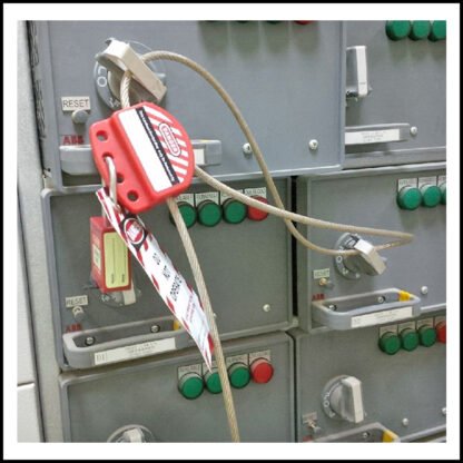CABLE LOCKOUTS, ADJUSTABLE WITH STAINLESS STEEL PVC COATED CABLE - Image 4