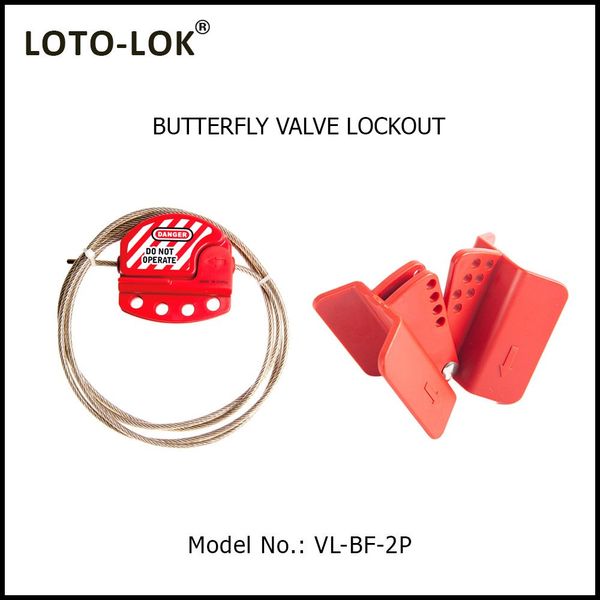 Butterfly Valve Lockout + Cable Lockout, VL-BF-2P