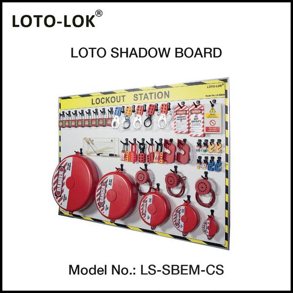LOTO Shadow Board, Electrical & Mechanical, (With Contents)