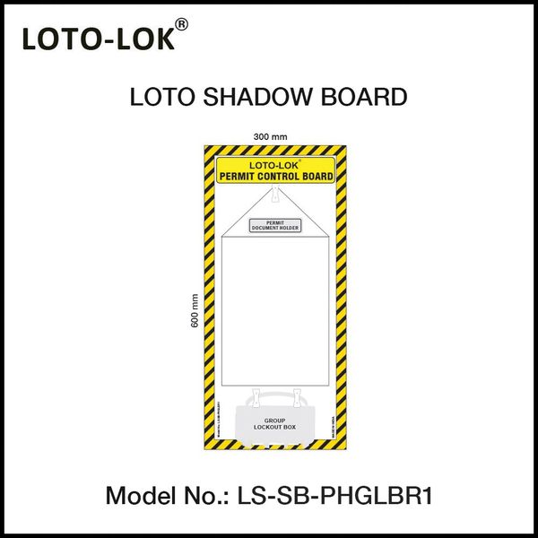 LOTO Shadow Board, Permit Control Board, (Empty Board)