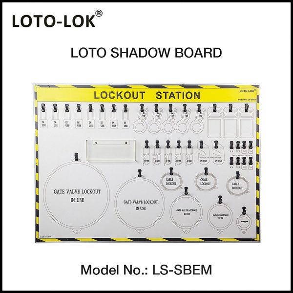 LOTO Shadow Board, Electrical & Mechanical (Empty Board)