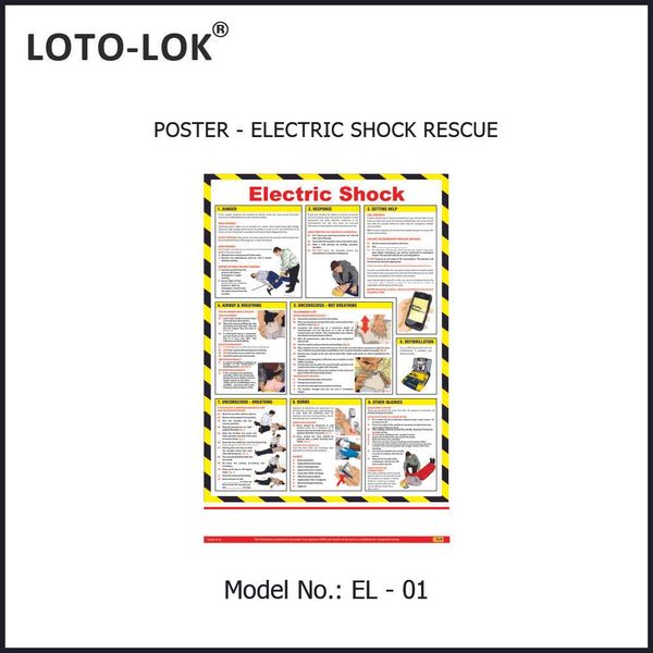 Poster, Electric Shock Rescue & Electric Safety Tips