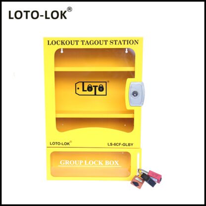 LOCKOUT STATION, STEEL, LS‐6CF-GLBY, (Empty Station) - Image 3