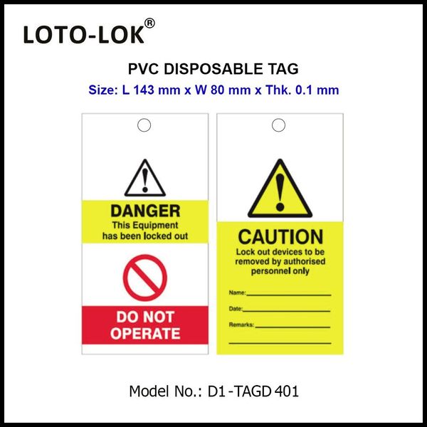 PVC Disposable Tags, Length 143mm.