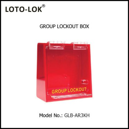 Acrylic Group Lockout Box with Hinged Door