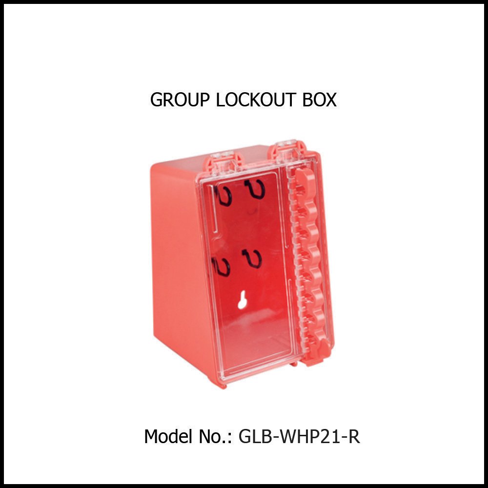 Portable Group Lock Box Red