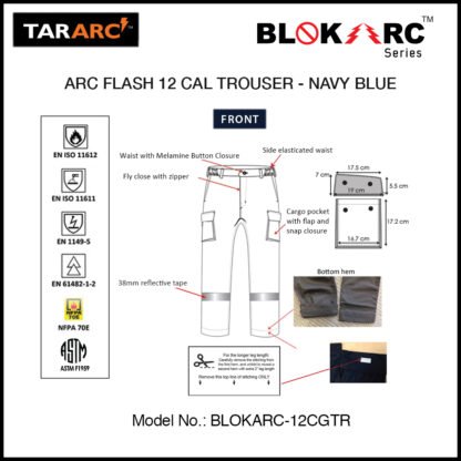 ARC FLASH TROUSER (MEN), ARC RATING: 12 CAL/CM² , HRC 2 - Image 3