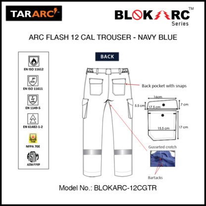 ARC FLASH TROUSER (MEN), ARC RATING: 12 CAL/CM² , HRC 2 - Image 4
