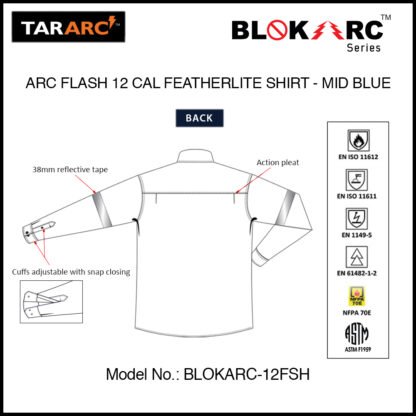 ARC FLASH SHIRT (MEN), ARC RATING: 12 CAL/CM² , HRC 2 - Image 4