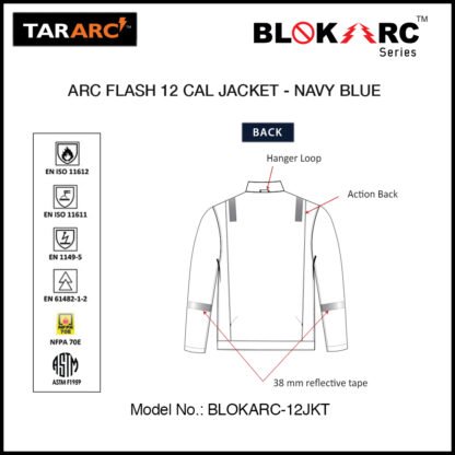 ARC FLASH JACKET (MEN), ARC RATING: 12 CAL/CM² , HRC 2 - Image 4
