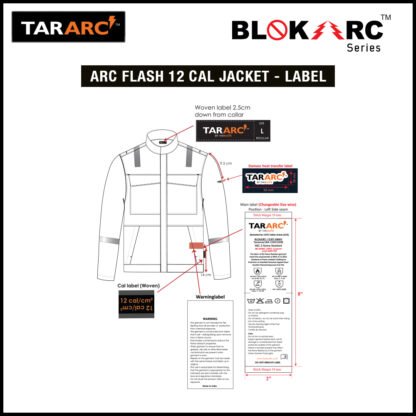 ARC FLASH JACKET (MEN), ARC RATING: 12 CAL/CM² , HRC 2 - Image 5