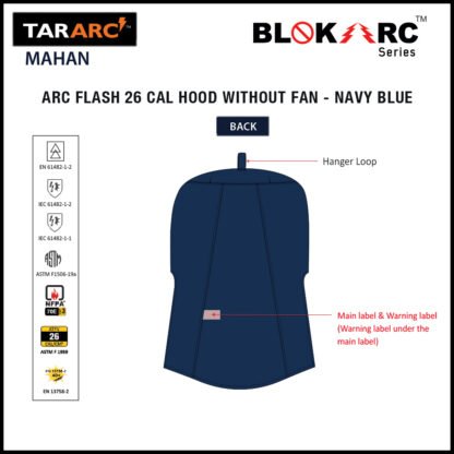 MAHAN ARC FLASH KIT (MEN), ARC RATING: 26 CAL/CM² , HRC 3 (BIB, 32" COAT, HOOD) - Image 13