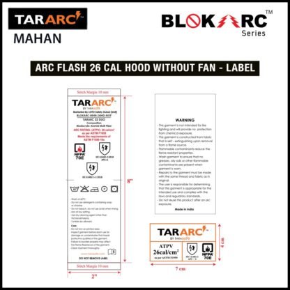 MAHAN ARC FLASH KIT (MEN), ARC RATING: 26 CAL/CM² , HRC 3 (BIB, 32" COAT, HOOD) - Image 16