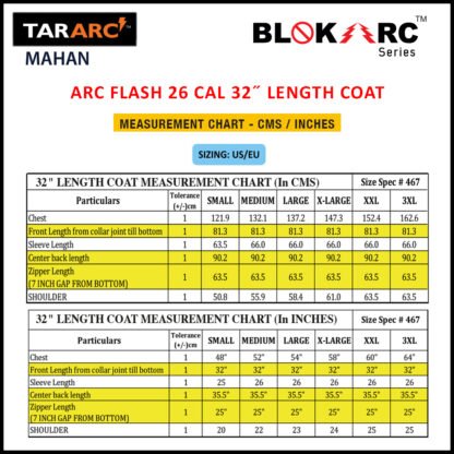 MAHAN ARC FLASH KIT (MEN), ARC RATING: 26 CAL/CM² , HRC 3 (BIB, 32" COAT, HOOD) - Image 19