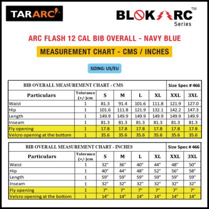 ARC FLASH KIT (MEN), ARC RATING: 12 CAL/CM² , HRC2 (BIB, 32" COAT & HOOD) - Image 17
