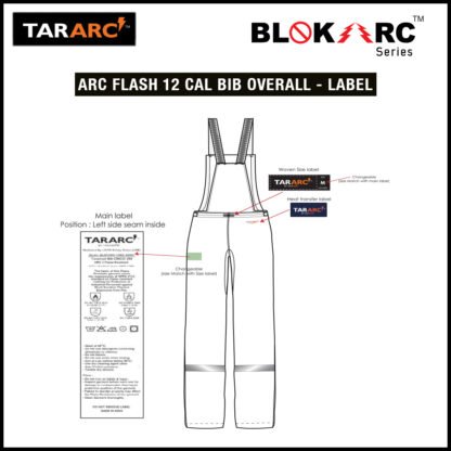 ARC FLASH KIT (MEN), ARC RATING: 12 CAL/CM² , HRC2 (BIB, 32" COAT & HOOD) - Image 6