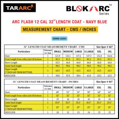 ARC FLASH KIT (MEN), ARC RATING: 12 CAL/CM² , HRC2 (BIB, 32" COAT & HOOD) - Image 18
