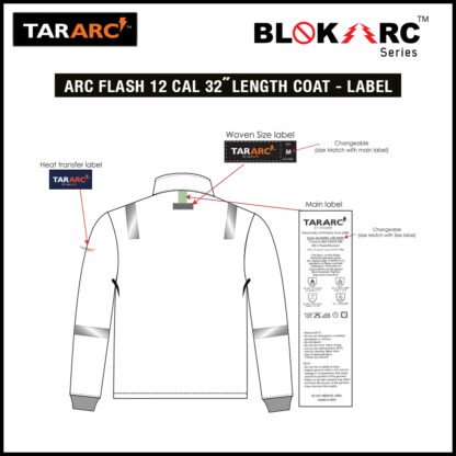 ARC FLASH KIT (MEN), ARC RATING: 12 CAL/CM² , HRC2 (BIB, 32" COAT & HOOD) - Image 11