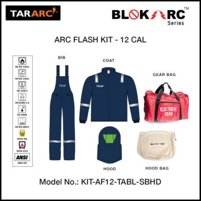 TARARC_BLOKARC™_SERIES_ARC_FLASH_12_CAL_KIT_WITH_BIB_OVERALL_COAT_HOOD_BAGS