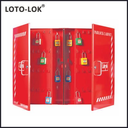 WALL_MOUNTING_RED_STEEL_PADLOCK_CABINET_WITH_220_HOOKS_CABP-STLR-220