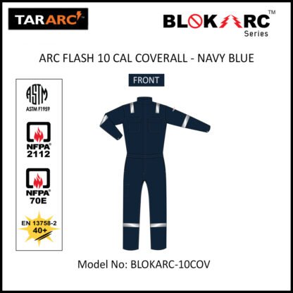 ARC FLASH COVERALL (MEN), ARC RATING: 10 CAL/CM² , HRC 2