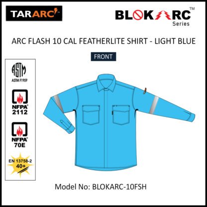 ARC FLASH FEATHERLITE SHIRT (MEN), ARC RATING: 10 CAL/CM² , HRC 2