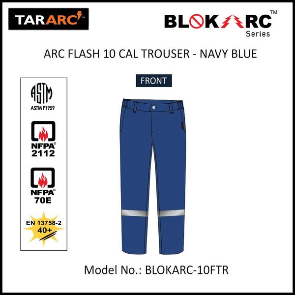 Arc Flash Formal Trouser (Men), Arc Rating: 10 Cal/Cm² , HRC 2