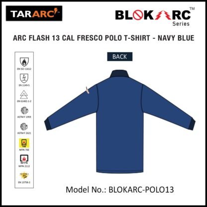 ARC FLASH FRESCO POLO (MEN), ARC RATING: 13 CAL/CM² , HRC 2 - Image 2