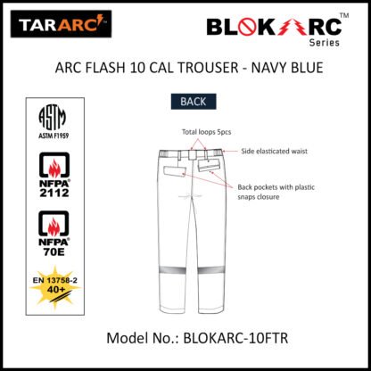 ARC FLASH FORMAL TROUSER (MEN), ARC RATING: 10 CAL/CM² , HRC 2 - Image 4