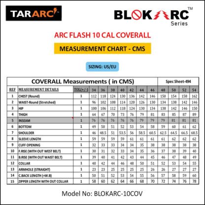 ARC FLASH COVERALL (MEN), ARC RATING: 10 CAL/CM² , HRC 2 - Image 6