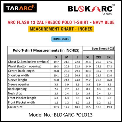 ARC FLASH FRESCO POLO (MEN), ARC RATING: 13 CAL/CM² , HRC 2 - Image 7