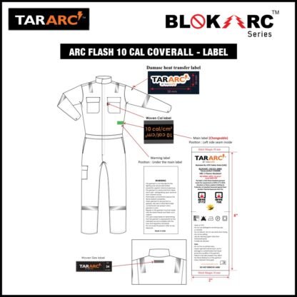ARC FLASH COVERALL (MEN), ARC RATING: 10 CAL/CM² , HRC 2 - Image 5