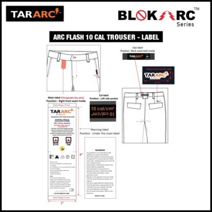 ARC FLASH FORMAL TROUSER (MEN), ARC RATING: 10 CAL/CM² , HRC 2 - Image 5