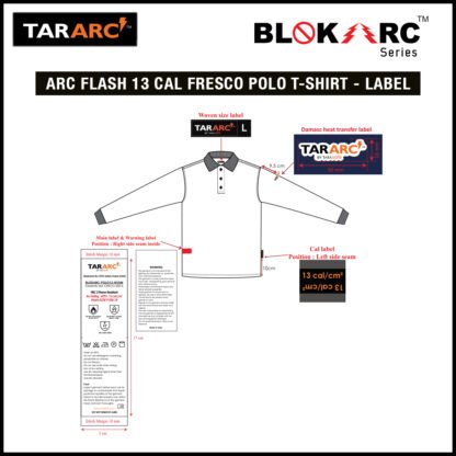 ARC FLASH FRESCO POLO (MEN), ARC RATING: 13 CAL/CM² , HRC 2 - Image 5