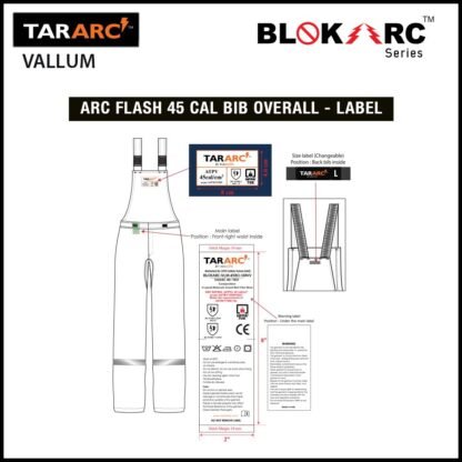 VALLUM ARC FLASH KIT (MEN), ARC RATING: 45 CAL/CM² , HRC 4 (BIB, 32" COAT, HOOD) - Image 6