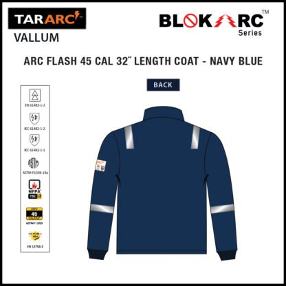 VALLUM ARC FLASH KIT (MEN), ARC RATING: 45 CAL/CM² , HRC 4 (BIB, 32" COAT, HOOD) - Image 8