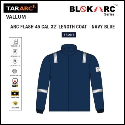 VALLUM ARC FLASH KIT (MEN), ARC RATING: 45 CAL/CM² , HRC 4 (BIB, 32" COAT, HOOD) - Image 7