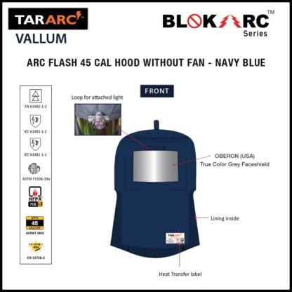 VALLUM ARC FLASH KIT (MEN), ARC RATING: 45 CAL/CM² , HRC 4 (BIB, 32" COAT, HOOD) - Image 12