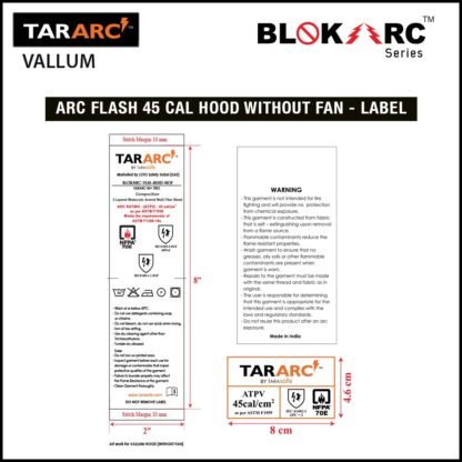 VALLUM ARC FLASH KIT (MEN), ARC RATING: 45 CAL/CM² , HRC 4 (BIB, 32" COAT, HOOD) - Image 16