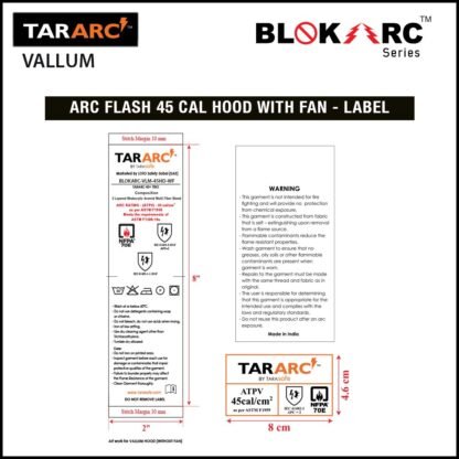 VALLUM ARC FLASH KIT (MEN), ARC RATING: 45 CAL/CM² , HRC 4 (BIB, 32" COAT, HOOD) - Image 17