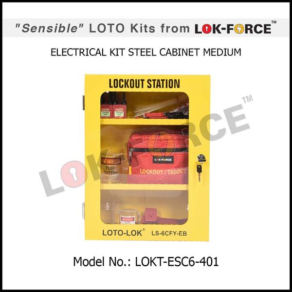 LOTO Electrical Kit Steel Cabinet - Medium