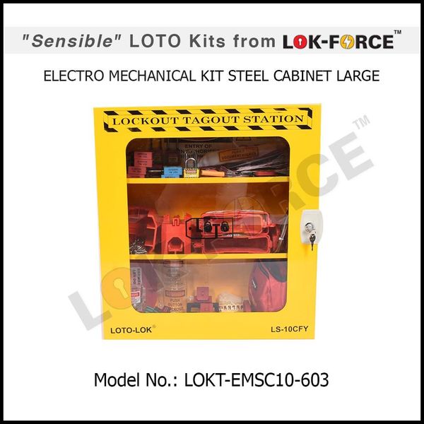 LOTO Electro-Mechanical Kit Steel Cabinet - Large