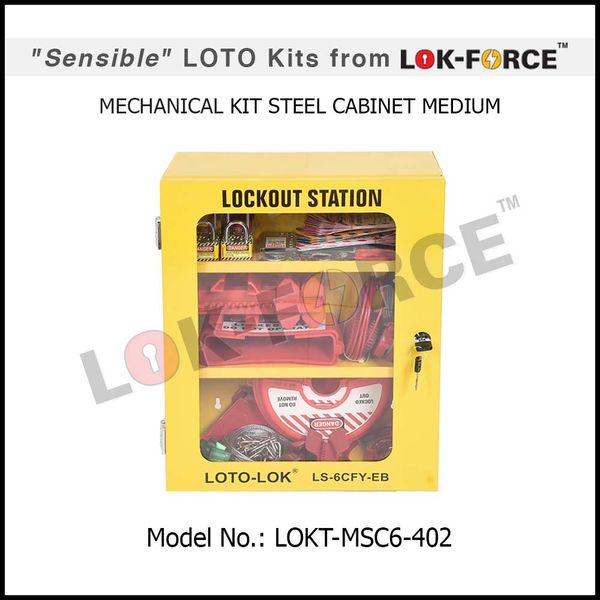 LOTO Mechanical Kit Steel Cabinet - Medium