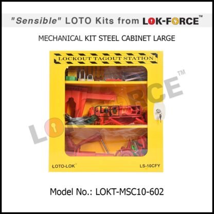 LOTO MECHANICAL KIT STEEL CABINET - LARGE
