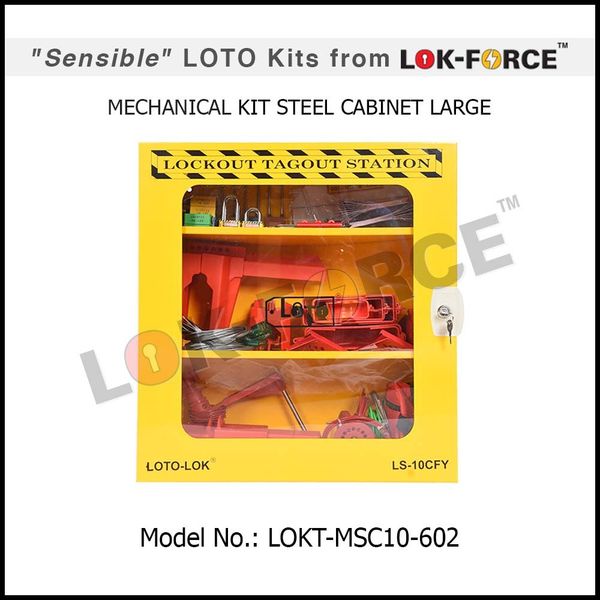 LOTO Mechanical Kit Steel Cabinet - Large
