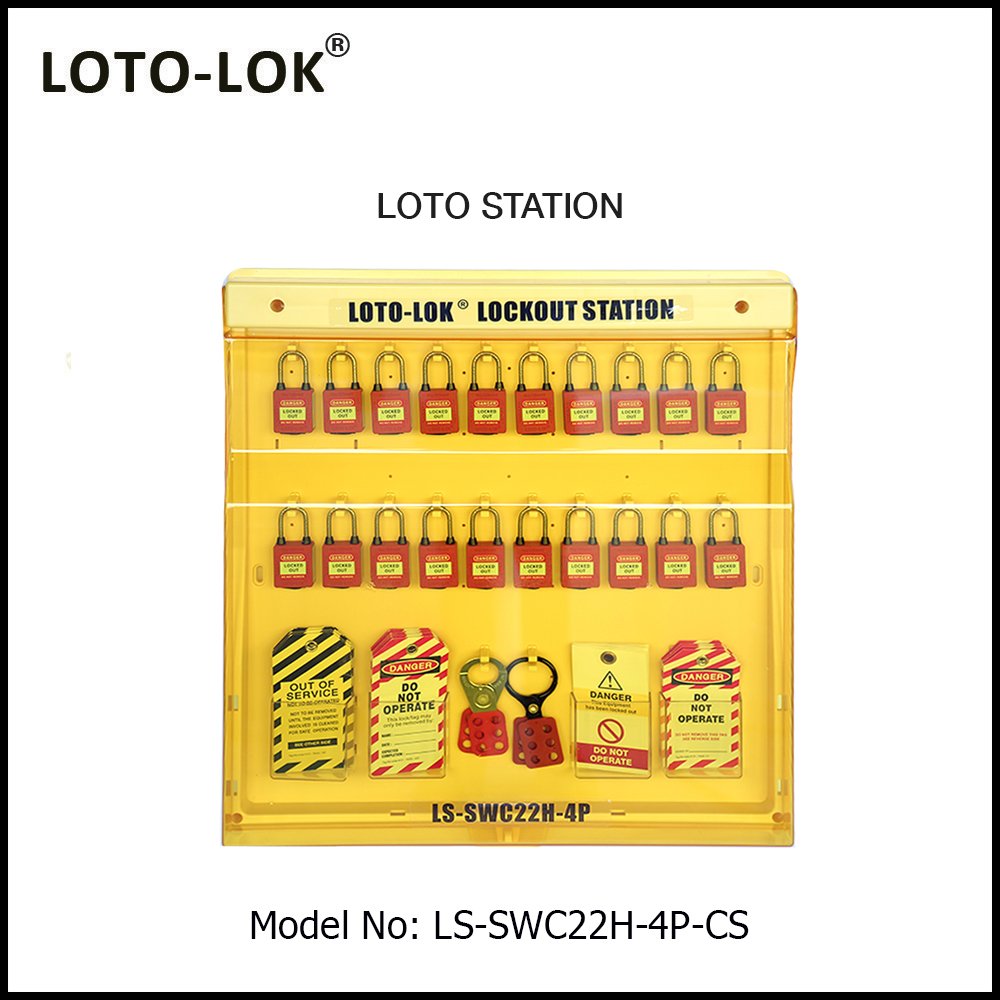 LOTO Lockout Station with Content