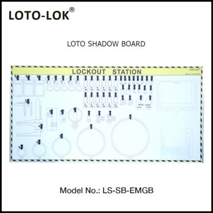 LOTO SHADOW BOARD, ELECTRICAL & MECHANICAL (Empty Board)