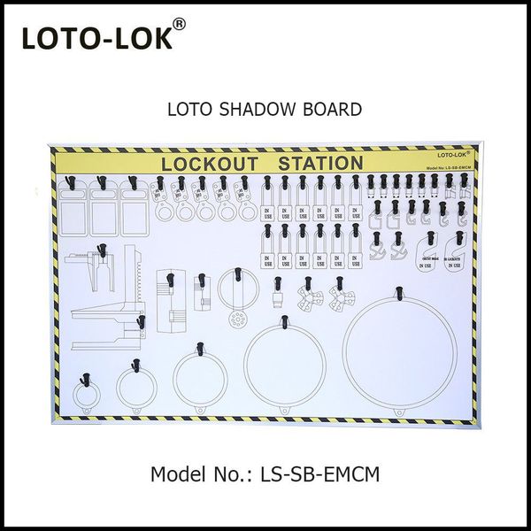 LOTO Shadow Board, Electrical & Mechanical (Empty Board)