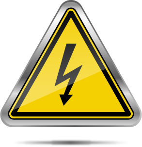 Industrial safety warning — energy isolation required